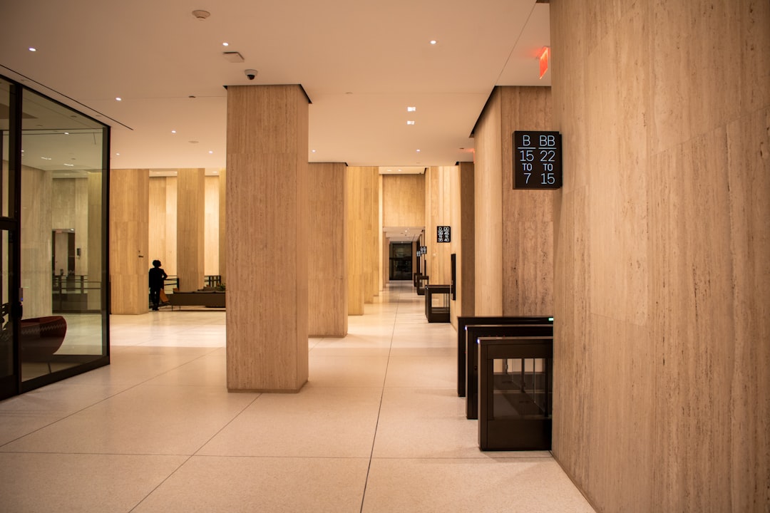 Office corridor in a corporate building